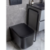 Унитаз подвесной Boheme Mane 970-SET-B, сиденье микролифт, цвет черный матовый