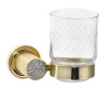 Стакан для зубных щеток Boheme Royal Cristal 10924-G, золото