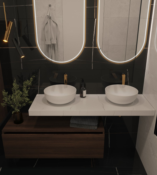 Столешница прямая FLAT CALACATTA 1410*460*70 869-140-CLCT CALACATTA