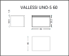 Ящик под столешницу 60см LIGHT OAK Armadi Art Vallessi UNO-S 897-060-L