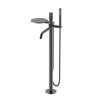 Смеситель Boheme Stick 129-GM.3 для ванны и душа, с душевым гарнитуром, gun metal