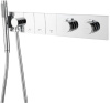 Термостатический смеситель с ручным душем Boheme Zodiac Thermo 133-SYS-CR хром