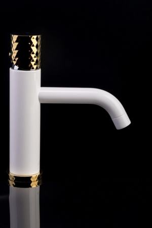 Смеситель для раковины Boheme Stick 121-GG, золото, (gold diamond gold)