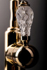 Смеситель для раковины Boheme Crystal 281-CRST, золото