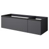 QUATRO 2 140см (100+40) тумба антрацит профиль антрацит 790-M2-140-A-A антрацит