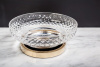 Мыльница Boheme Murano Cristal настольная, золото, 10205