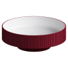 Раковина накладная рифленая SOLE Corian 400*130 Burgundy 801-R-BUR