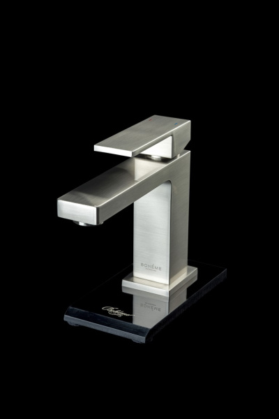 Смеситель для раковины Boheme Qubic 471-NB, цвет Brushed Nickel