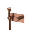 Гигиенический душ Boheme Stick ручка DIAMOND 127-CB со смесителем С ВНУТРЕННЕЙ ЧАСТЬЮ, брашированная медь