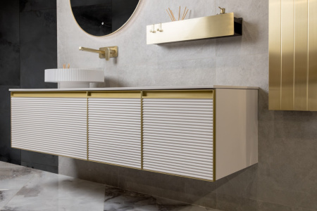 Раковина Boheme Corian 801-R-MW, 40 см накладная, цвет белый матовый