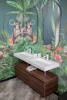 Столешница моноблок FLAT 140*46см на 2 чаши 859-140-2 белый