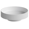 Раковина Boheme Corian 801-R-MW, 40 см накладная, цвет белый матовый