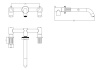 Смеситель для раковины Boheme Elegante 152-2-G-EL, встраиваемый, золото