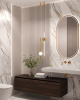 Столешница моноблок FLAT CALACATTA (1010*452*80) 859-100-CLCT CALACATTA