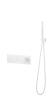 Смеситель с ручным душем Boheme Fusion Matt White 130-SYS-MW белый