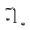 Смеситель для раковины Boheme Stick LINEA на 3 отв. 152-SGM.3 вороненая сталь глянец